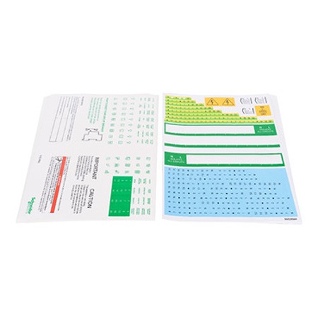 Schneider Electric White Adhesive Multi Purpose Label Sheet, Pack of 10 Per Pack