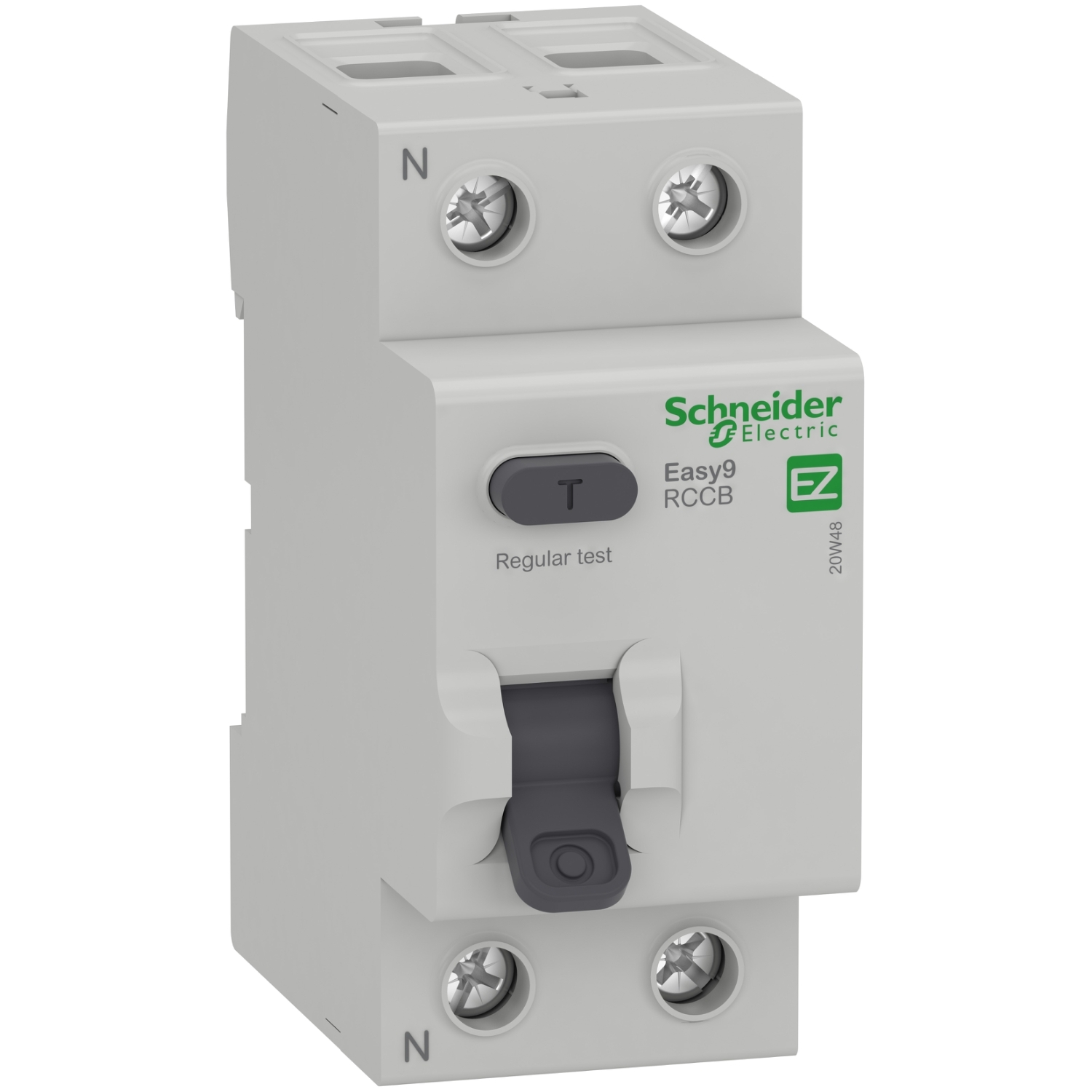 ez9r33263 Schneider Electric Easy9 Series Residual Current Circuit Breaker, 63A, 2-Pole, 30 mA, Type AC, 500 A 230V ac