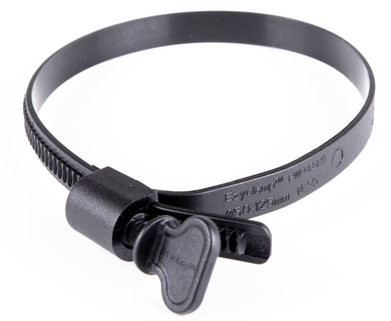 Ezyclamp Nylon Hex Screw Hose Clamp 75 mm ID