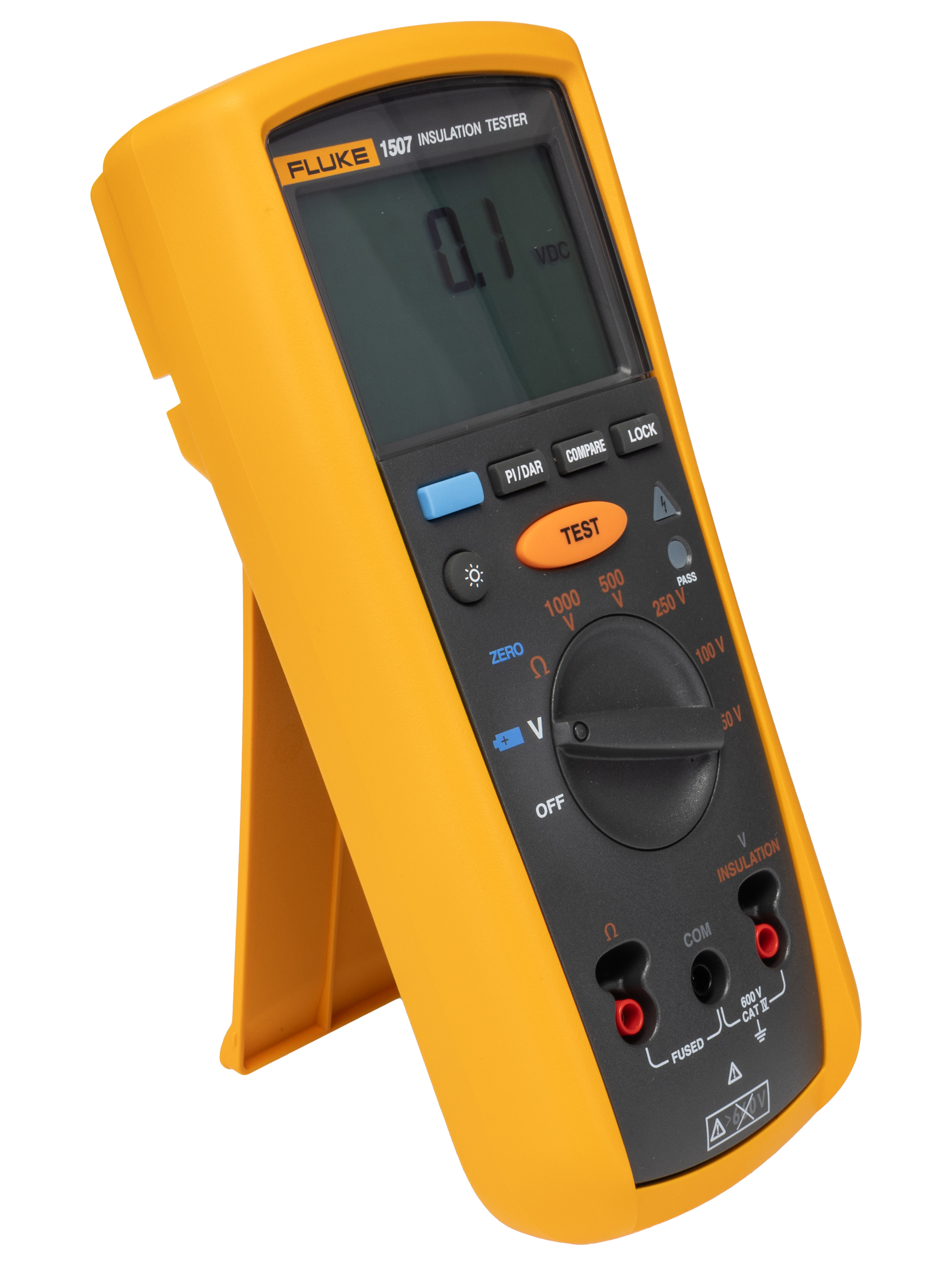 f-1507 Fluke 1507 Insulation Tester, 50 V Min, 1000 V Max, 10 GΩ CAT IV, UKAS