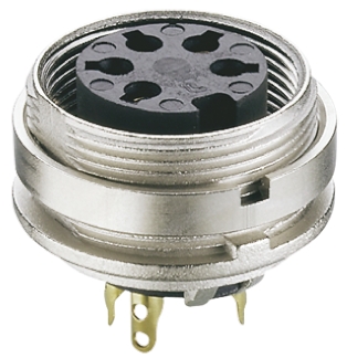 Lumberg, KGV 3 Pole M16 Din Socket, DIN EN 60529, 5A, 250 V ac IP40, Female, Panel Mount