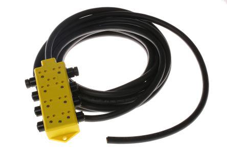 4r4f06e02c3003 Brad Connector & Cable with a 4 Pole M8 Plug