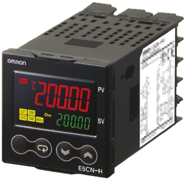 Omron E5CN Panel Mount PID Temperature Controller, 48 x 48mm, 2 Output Relay, 24 V ac/dc Supply Voltage ON/OFF, PID,