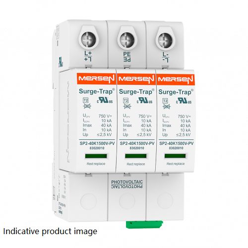 Mersen Surge Protector, 40kA, Plug In Mount