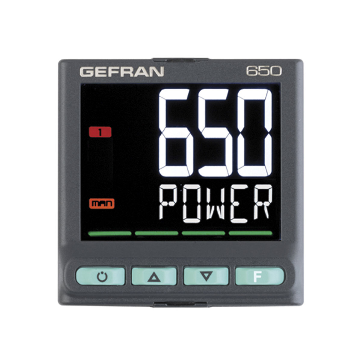 Gefran 650-1250-1350 Panel PID Temperature Controller, 2 Output Relay 240V ac On-Off