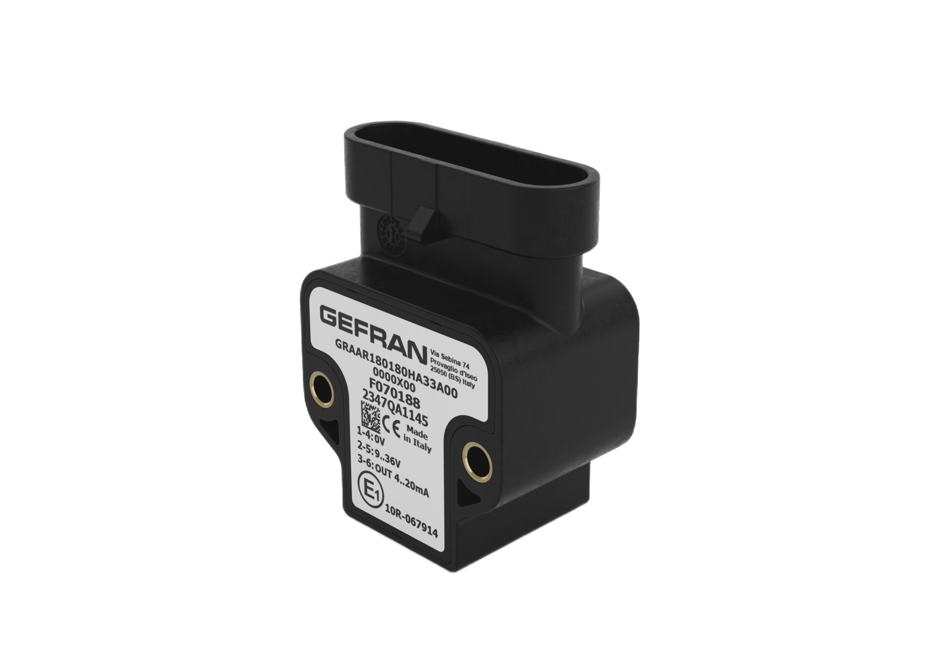 Gefran Hall Effect Sensor Screw, Analog Output, Rotary Body, 36 V dc 36V dc