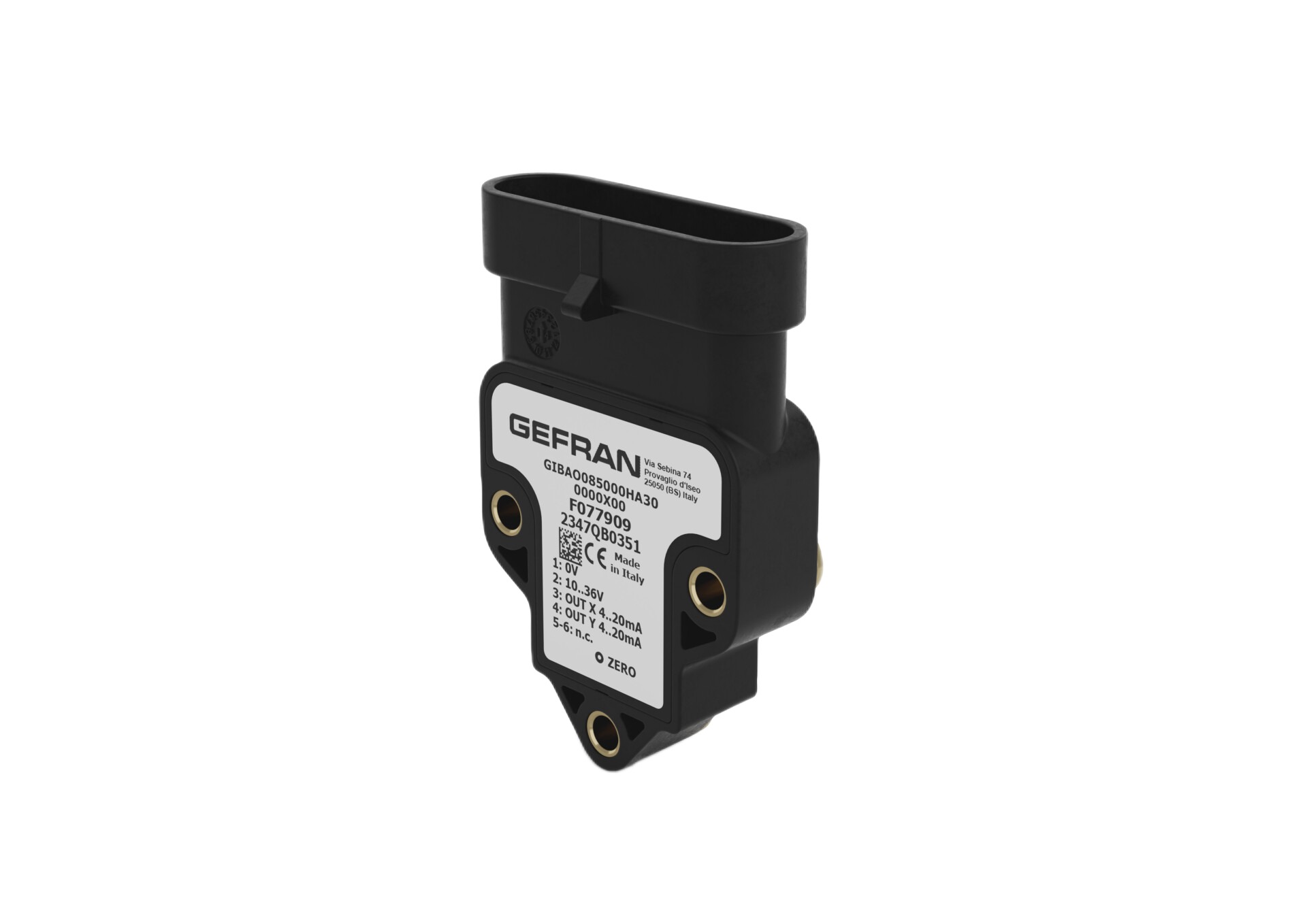 Gefran F083948/ GIBFO010000HA31 L000Y01 2 Axis Inclination Sensor, IP67