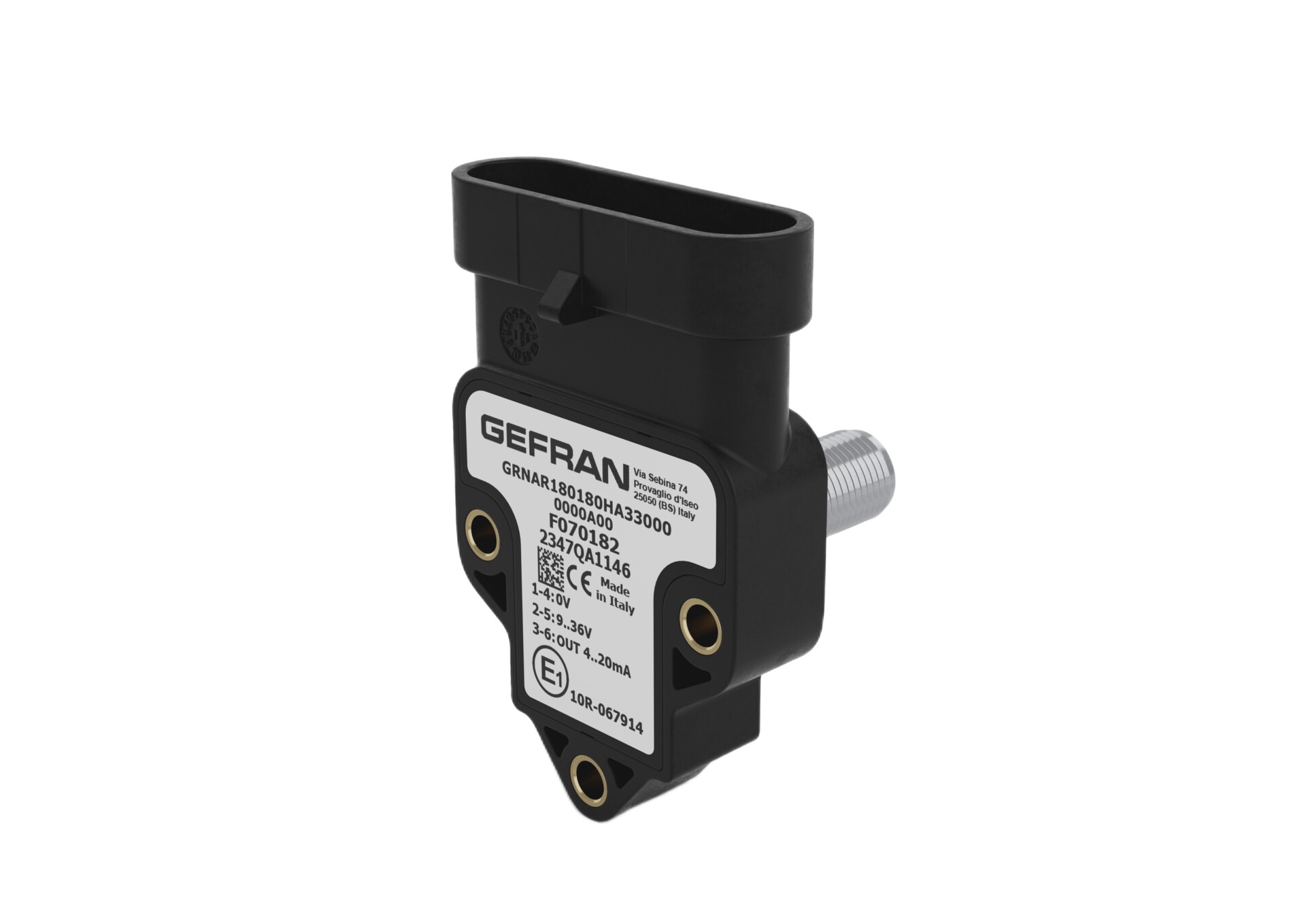 Gefran Hall Effect Sensor Screw, Analog Output, Rotary Body, 36 V dc 36V dc