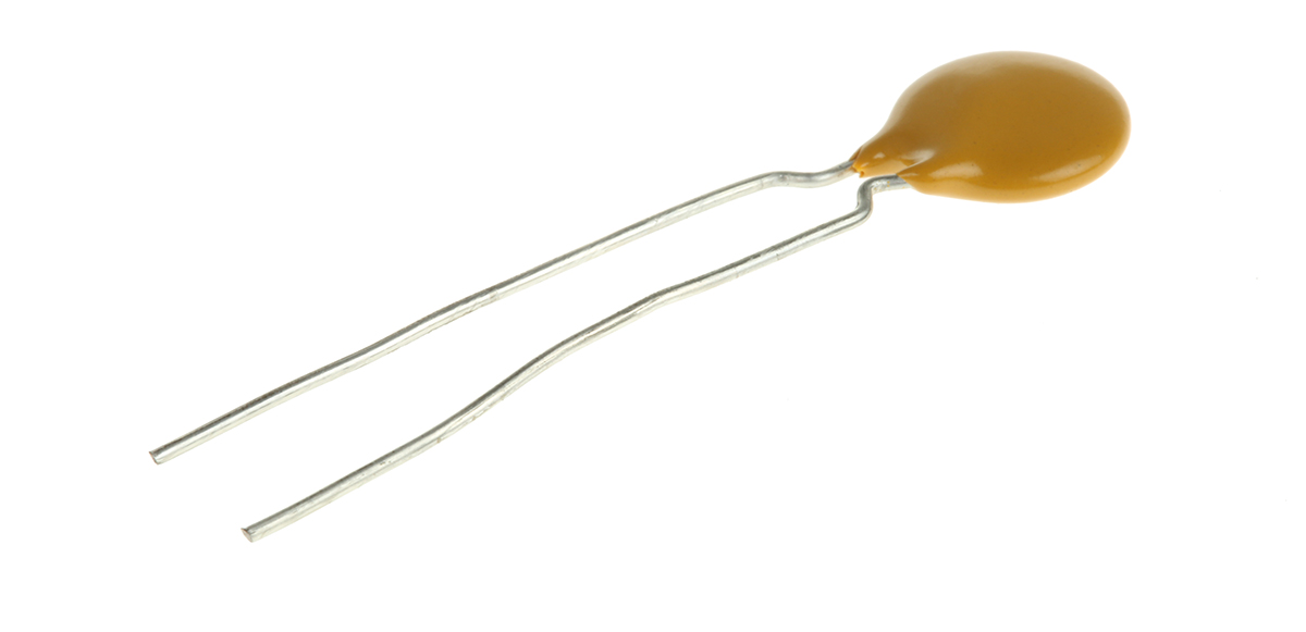 Vishay Single Layer Ceramic Capacitor 1 nF 1kV dc ±10 % Y5R Dielectric, F, Through Hole 125 °C Max Op. Temp.