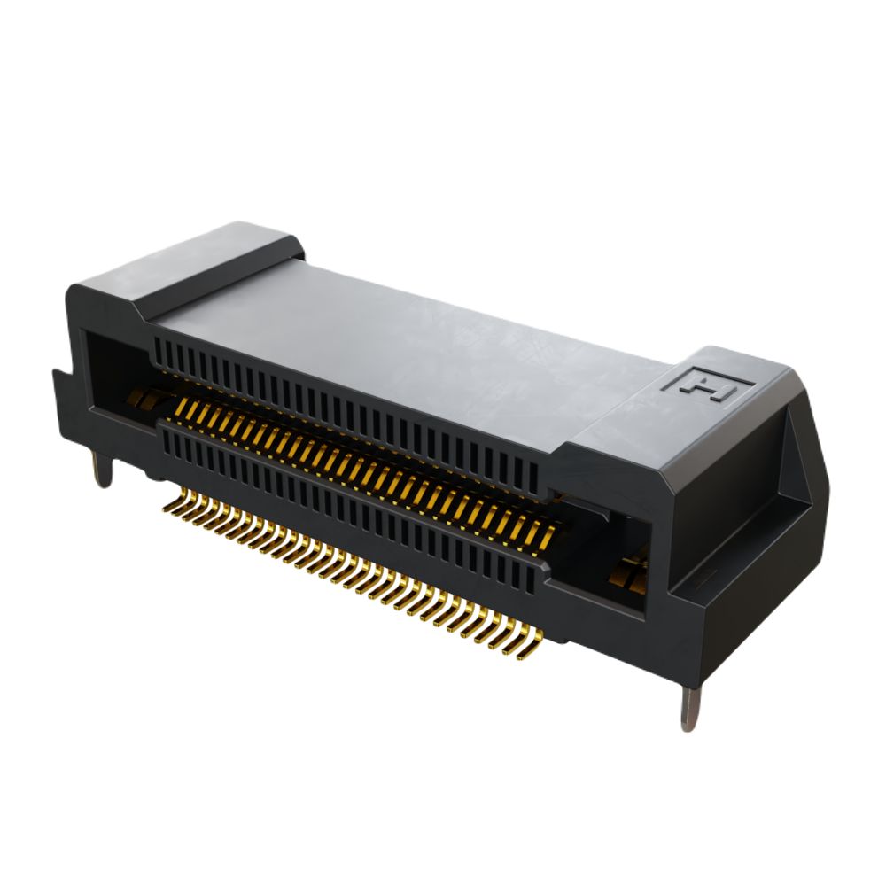HARWIN FLECTO Series Horizontal Surface PCB Header, 60 Contact(s), 0.5 mm Pitch, 2 Row, Shrouded