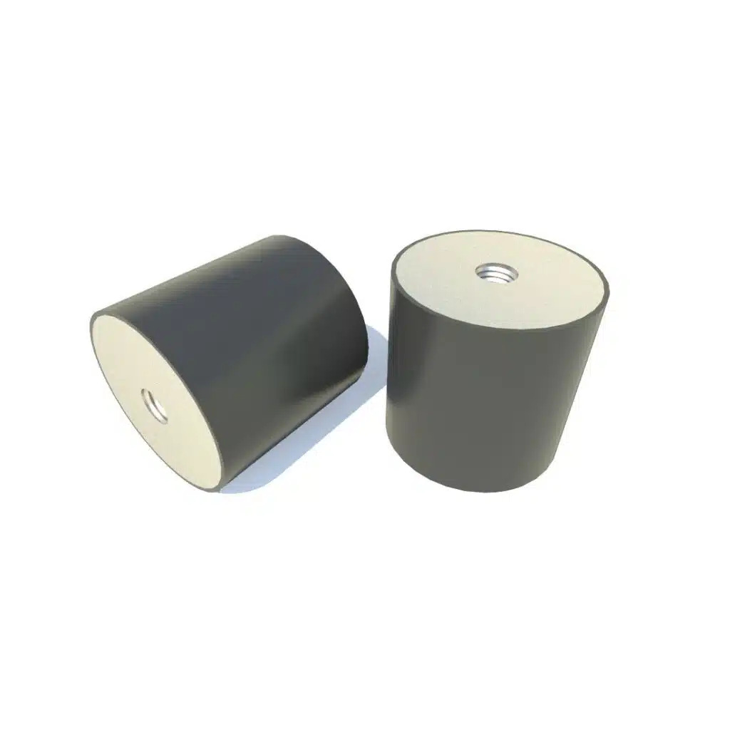 FIBET Fibet Circular M4 Anti-Vibration Mount, Female to Female Bobbin with 25.8 kg Compression Load