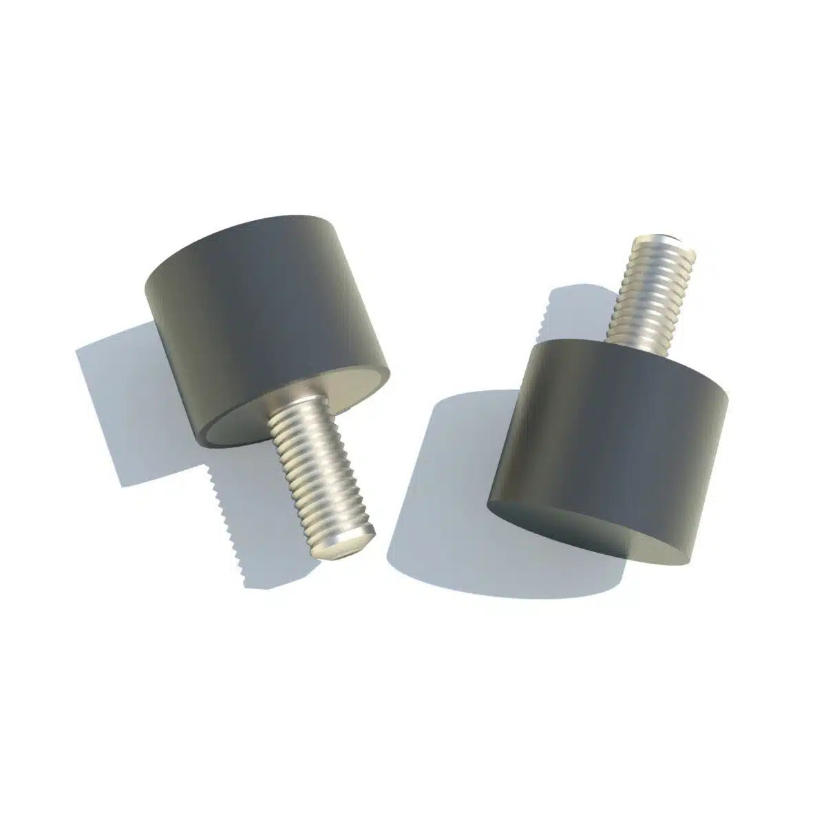 FIBET Circular M4 Anti-Vibration Mount, Male Buffer Foot with 22.8 kg Compression Load