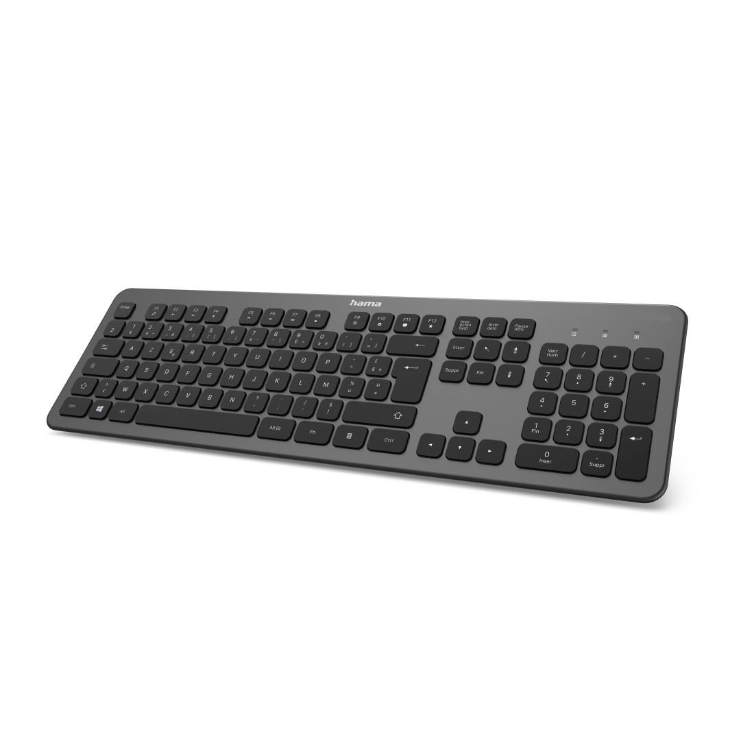Hama Wireless RF Standard Keyboard, QWERTY, Black