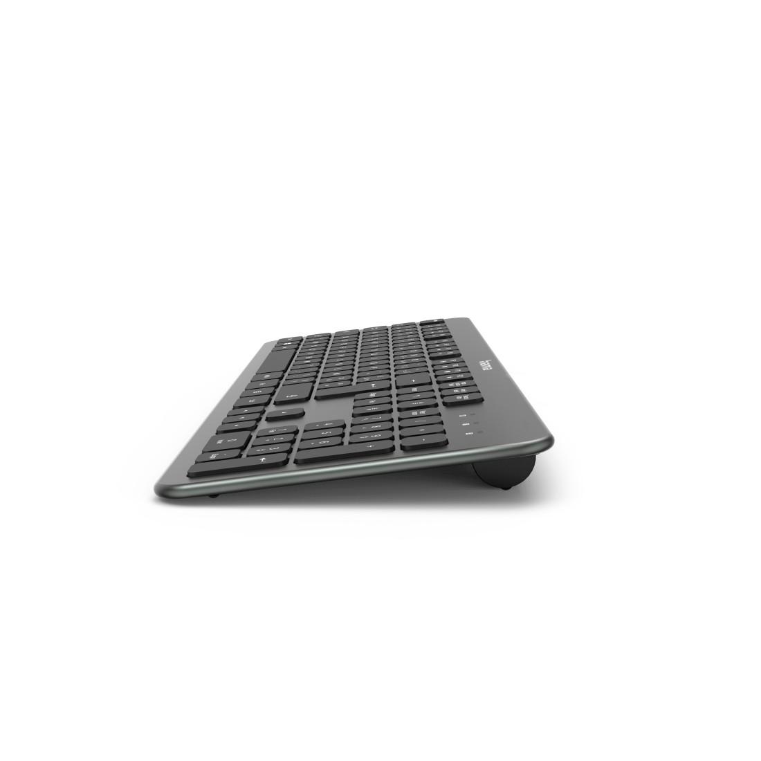 f2182611 Hama Wireless RF Standard Keyboard, QWERTY, Black