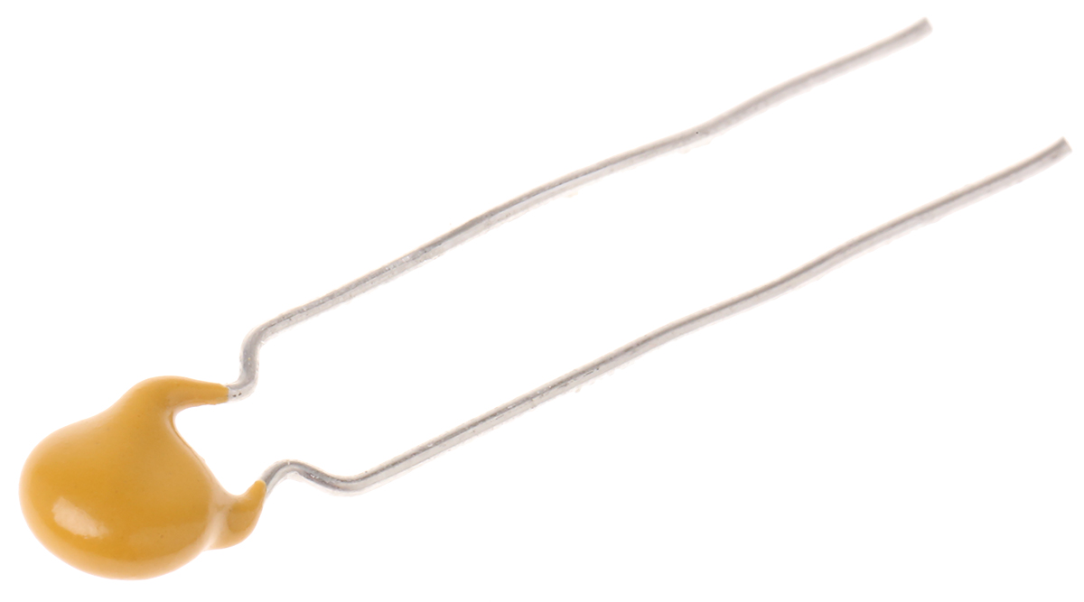 Vishay Single Layer Ceramic Capacitor 220 pF 1kV dc ±10 % Y5R Dielectric, F, Through Hole 125 °C Max Op. Temp.