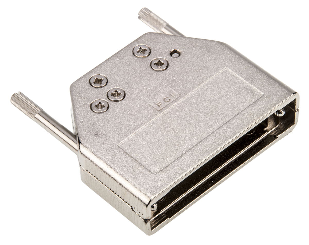 Amphenol Communications Solutions 8655MH Series Die Cast Zinc D Sub Backshell, 25 Way, Strain Relief