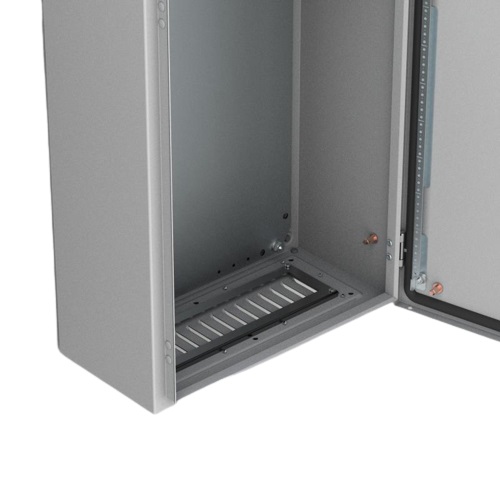 nVent HOFFMAN AF Series RAL 7035 Mild Steel Ventilated Gland Plate, 342mm W, 128mm L for Use with Enclosures