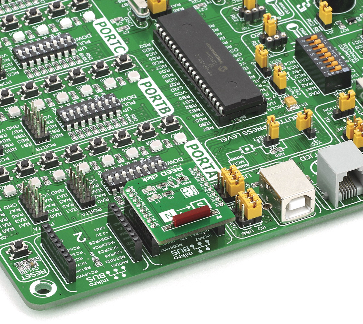 mikroe-1998 MikroElektronika REED Click Reed Switch MikroBus Click Board