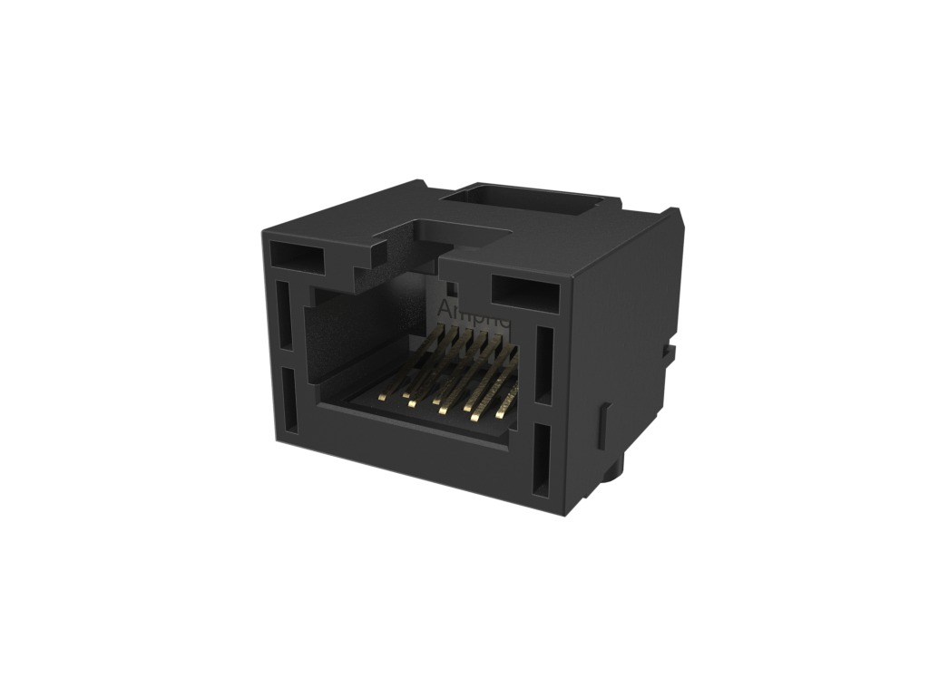 Amphenol Communications Solutions RJE3C18804 Series Female Ethernet Connector, Surface Mount, Cat6a 1 Port 8 -Way
