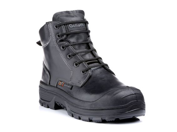Goliath F2AR1338 Black Aluminium Toe Capped Men's Safety Boots 11, EU 45 FORCE EN ISO 20345:2011 S3 M HI CI HRO SRC