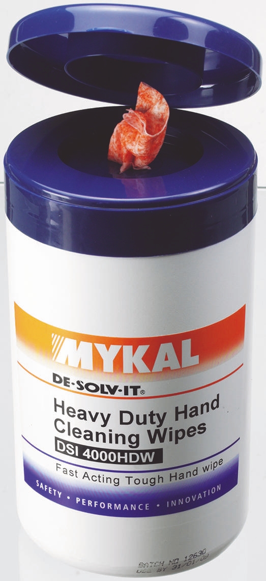 67162 Mykal Industries Wet Hand Wipes, Tub of 50