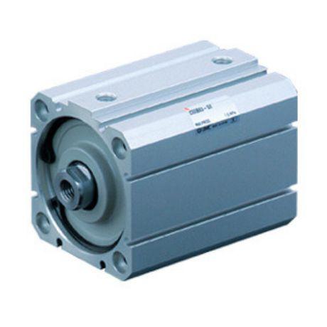 SMC Pneumatic Compact Cylinder - 125 mm Bore, 63 mm C55 Series, Double Acting Acting