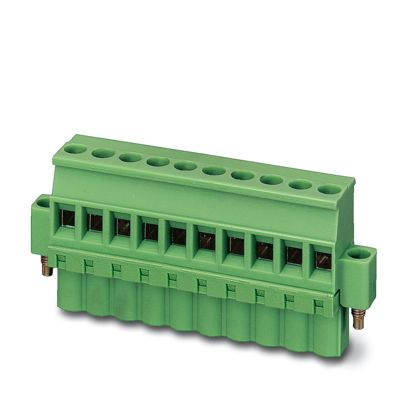 Phoenix Contact MVSTBW Series Flange Mount PCB Connector, 2-Contact, 1-Row, 5.08mm Pitch, Screw Termination