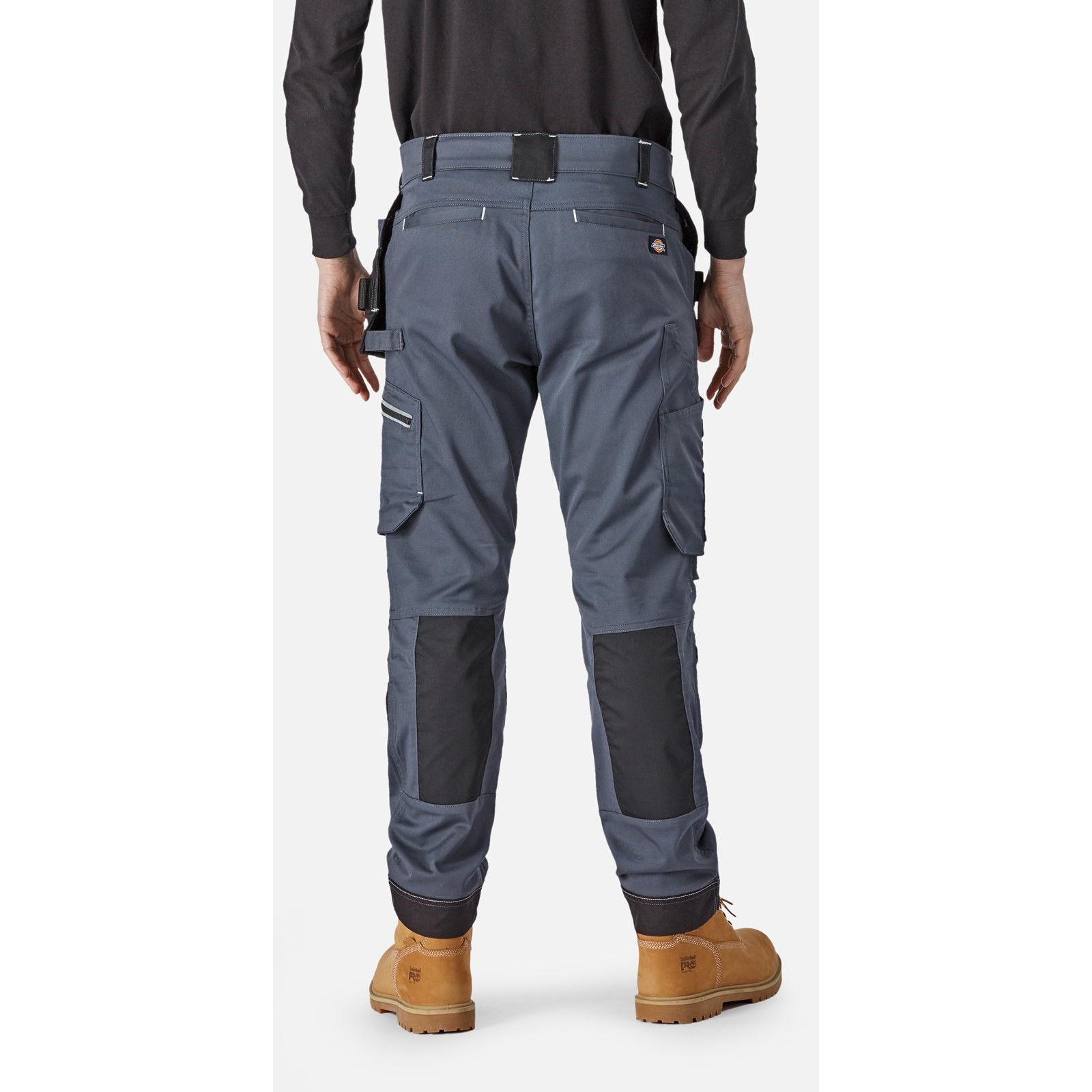 dk0a4xswc661 Dickies Universal FLEX Men's Grey Polyester, Elastane, Cotton, Size 32R