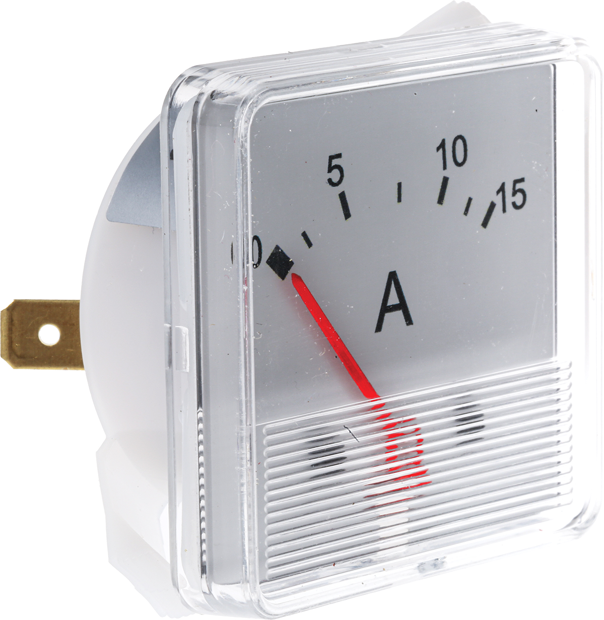 HOBUT F3PAM Analogue Panel Ammeter 15 A DC, 48 mm x 48 mm, ±8 % Moving Iron