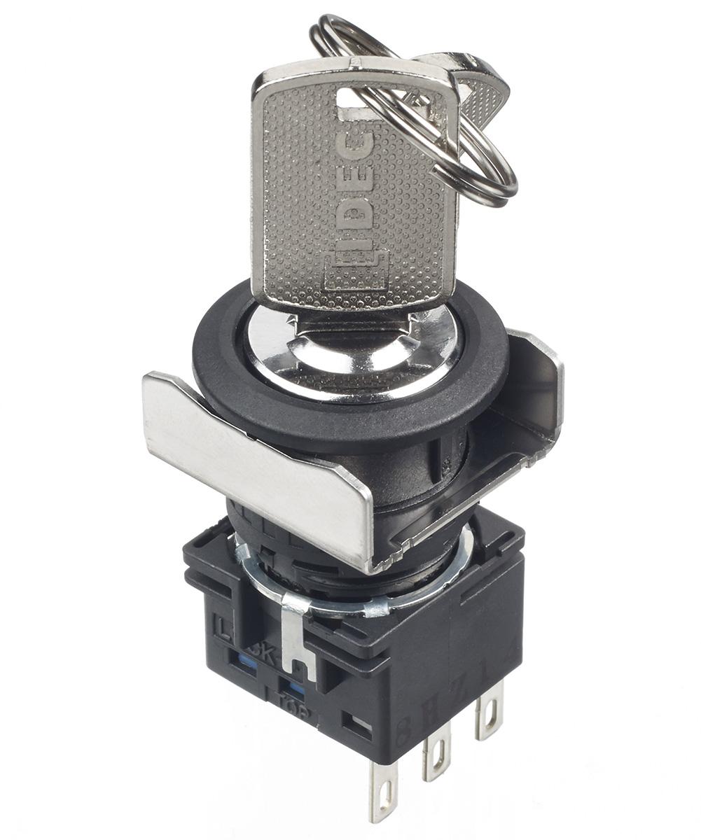 Idec Black Round Push Button Switch