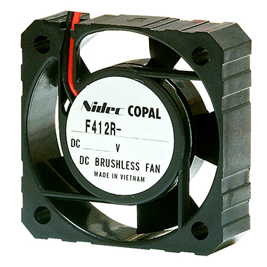 Nidec Components F412R Series Axial Fan, 5V dc, 0.15 m³/min, 500 mW, 100 mA Max 41 mm 12.2mm