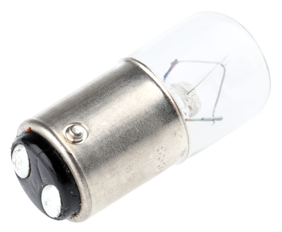 Eaton Incandescent Clear Bulb, BA15d 24 V