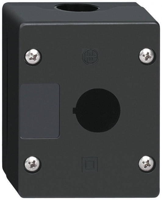 xalg01 Schneider Electric Black Polyamide Harmony XALG Push Button Enclosure - 1 Hole 22 mm Diameter