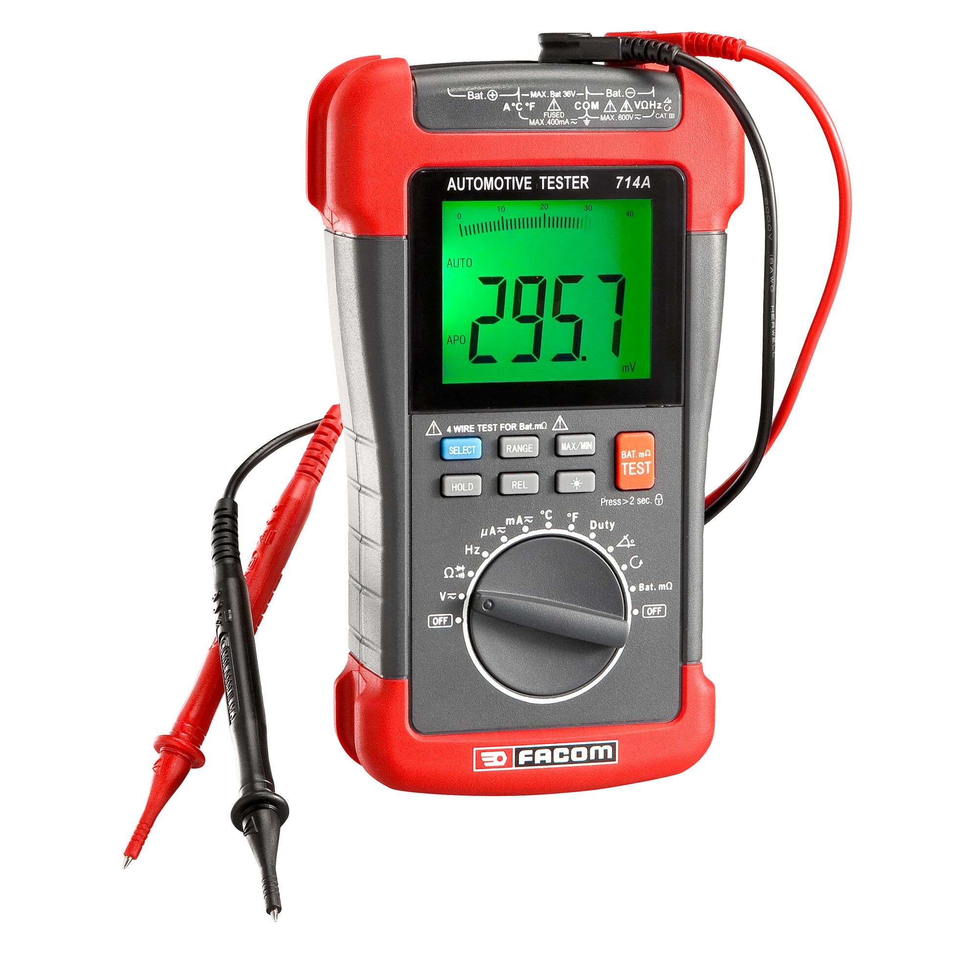 Facom 714APF Handheld Multimeter, 400mA ac Max, 400mA dc Max, 600V ac Max