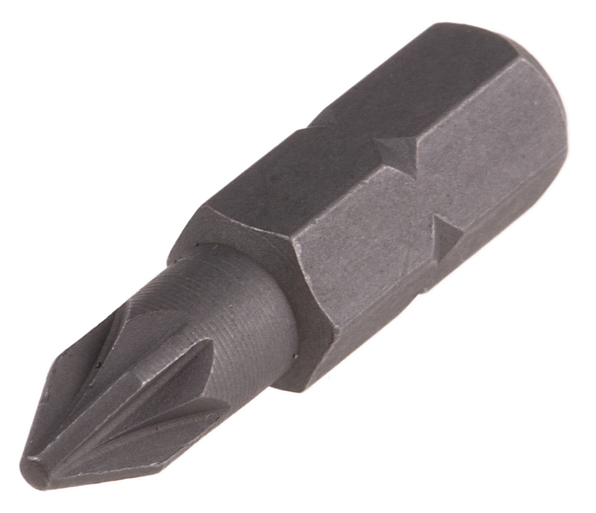 RS PRO Pozidriv Screwdriver Bit, PZ1 Tip, 1/4 in Drive, 25mm Overall