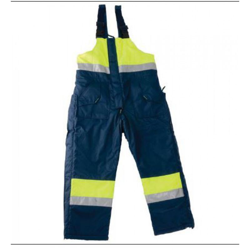 Pro Fit Yellow, Navy Reusable Hi Vis Overalls, M