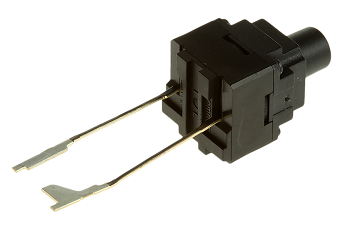 Omron IP67 Push Button Tactile Switch, SPST 50 mA @ 24 V dc 4mm