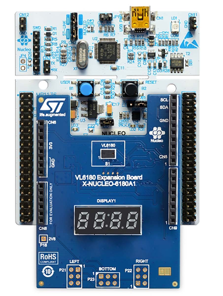 STMicroelectronics NUCLEO-F401REBoard and XNUCLEO-6180A1Expansion Board Proximity Sensor Board for VL6180 STM32F401RE