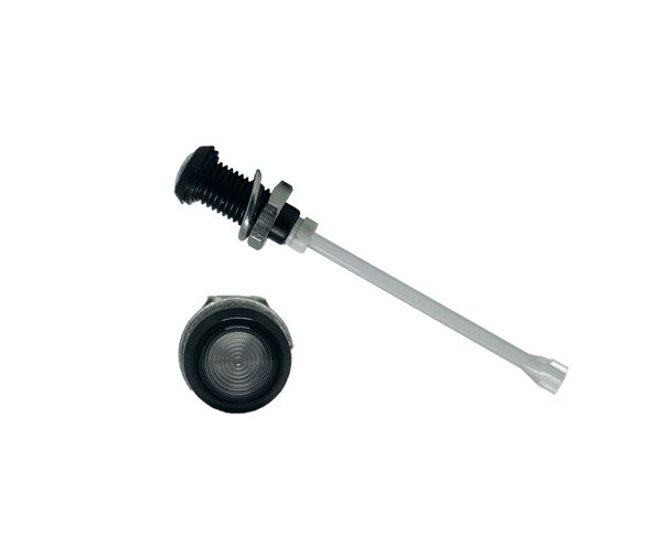 RHD-1640-F9PZ67PR Bivar, Panel Mount Vertical LED Light Pipe, Clear Round Lens