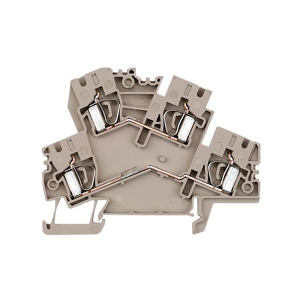 Weidmüller 8670750000 Dark Beige, 0.5 → 4mm², 2-Level, Clamp Termination