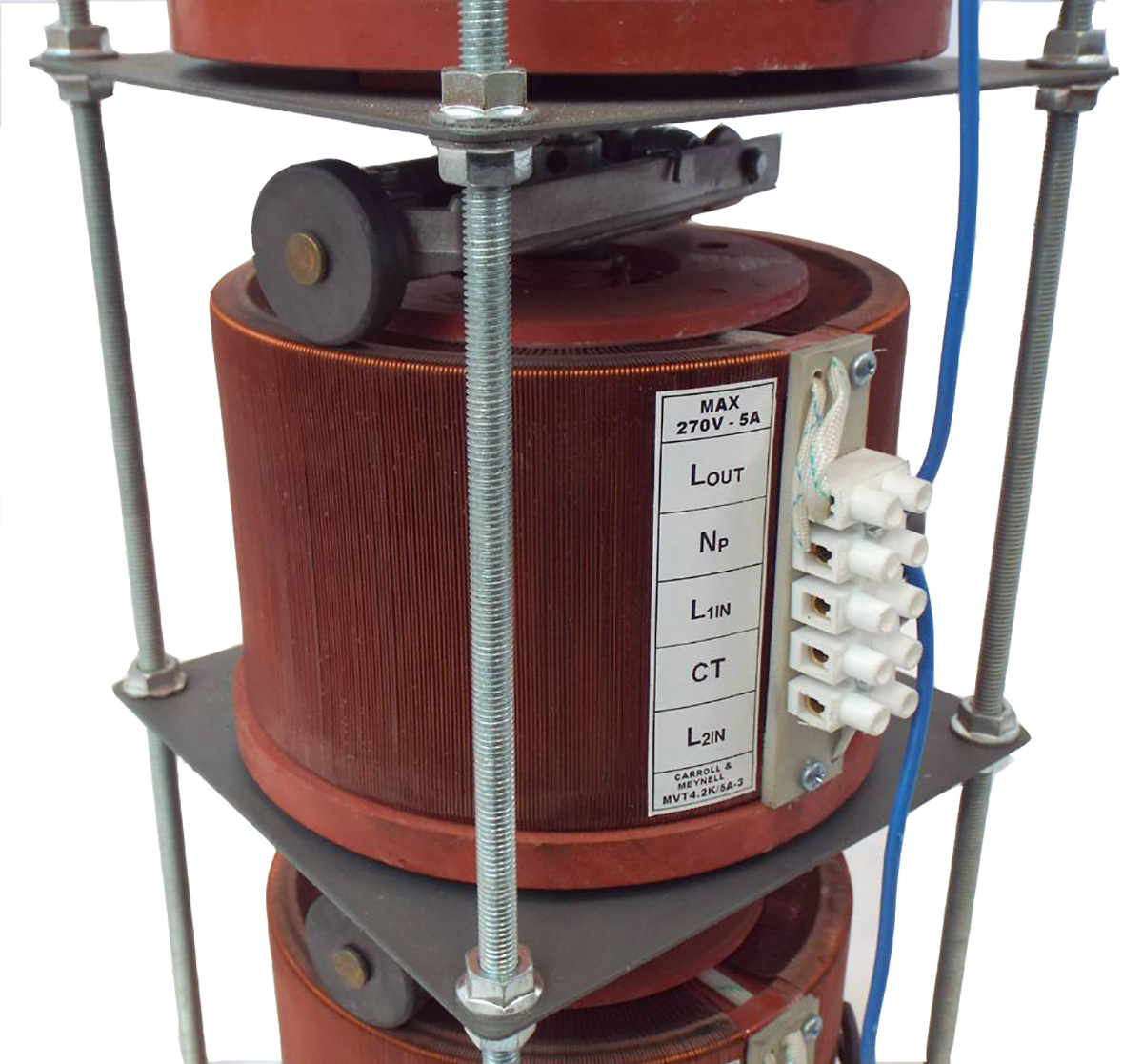 mvt42k5a-3 Carroll & Meynell 3 Phase 4.2kVA Autotransformer, 415V