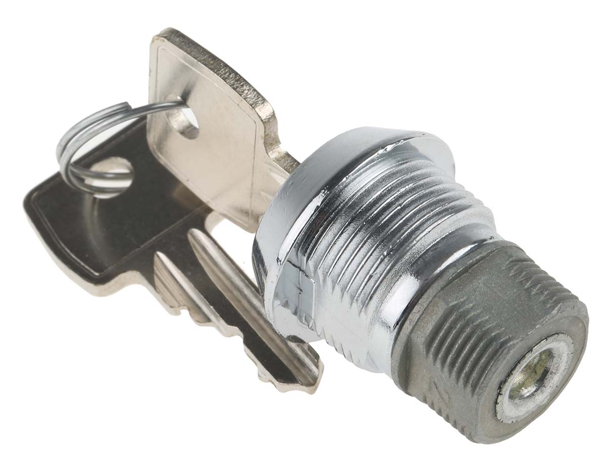 f5a-03-2-2433a Euro-Locks a Lowe & Fletcher group Company Camlock, 13 mm Panel-to-Tongue 20.1 x 17.6 mm, Key Unlock