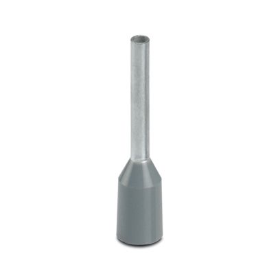 Phoenix Contact Insulated Ferrule, 10mm Pin Length, 1.3mm Pin Diameter, Grey