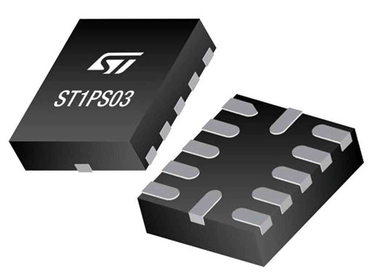STMicroelectronics, ST1PS03A1QTR Step-Down Switching Regulator, 1-Channel 400mA Selectable 12-Pin, TQFN-12