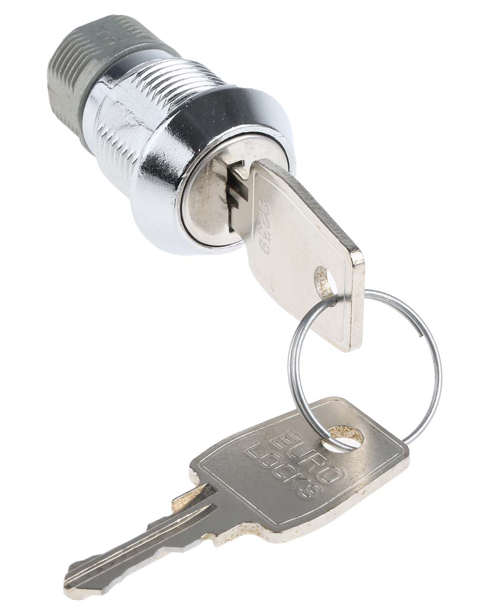 f6-53-2 Euro-Locks a Lowe & Fletcher group Company Camlock, 19 mm Panel-to-Tongue 20.1 x 17.6 mm, Key Unlock