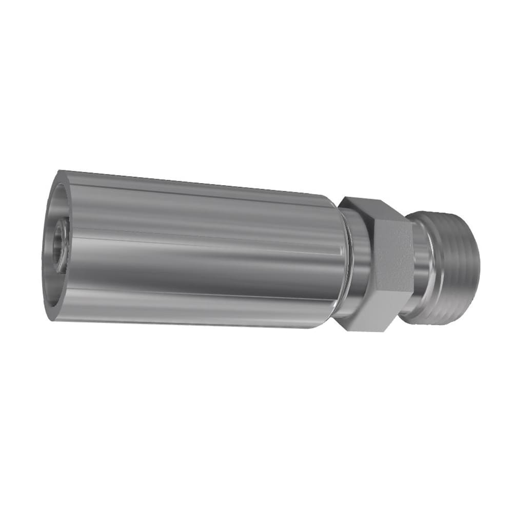 Parker Crimped Hose Fitting Hose to Male Metric, 1D048-12-6