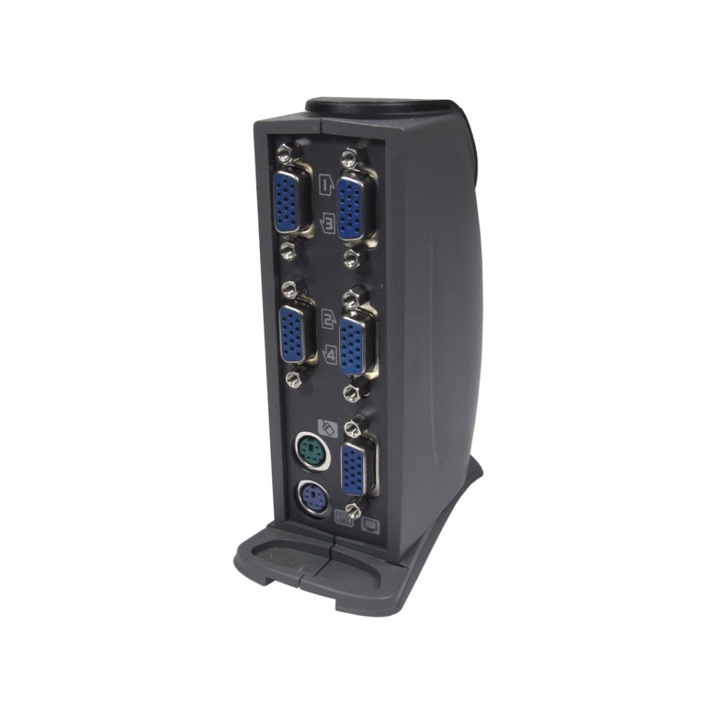 kvm-404 Rextron 4 Port Quad Monitor PS/2, USB SVGA, VGA KVM Switch