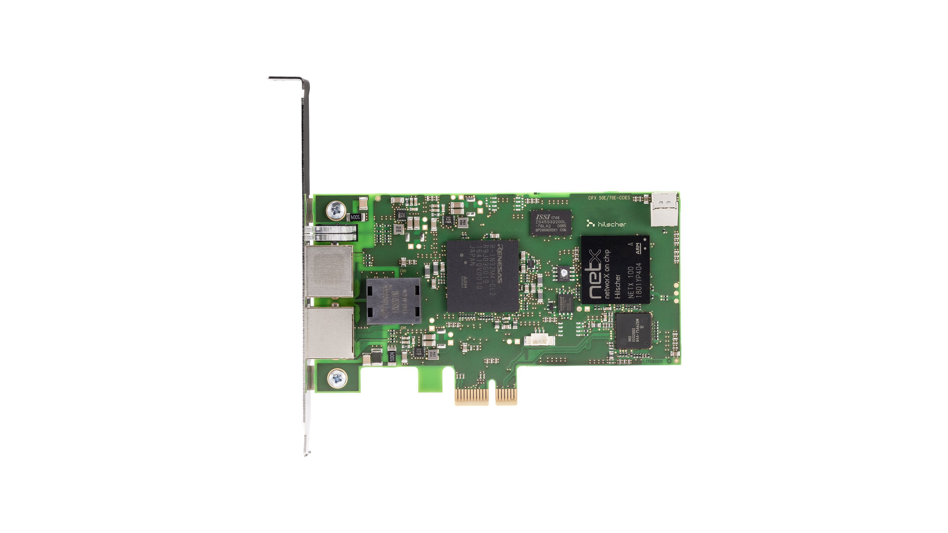 Hilscher 2 Port PCI Express RJ45 Network Card, 1000Mbit/s