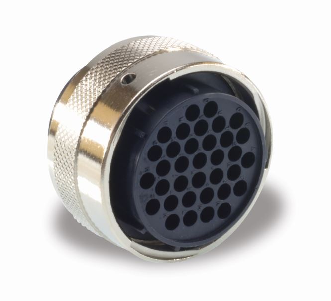 ITT Cannon Circular Connector, 28 Contacts, Panel, Standard Connector, Socket, Female, IP65, Trident Ringlock Series