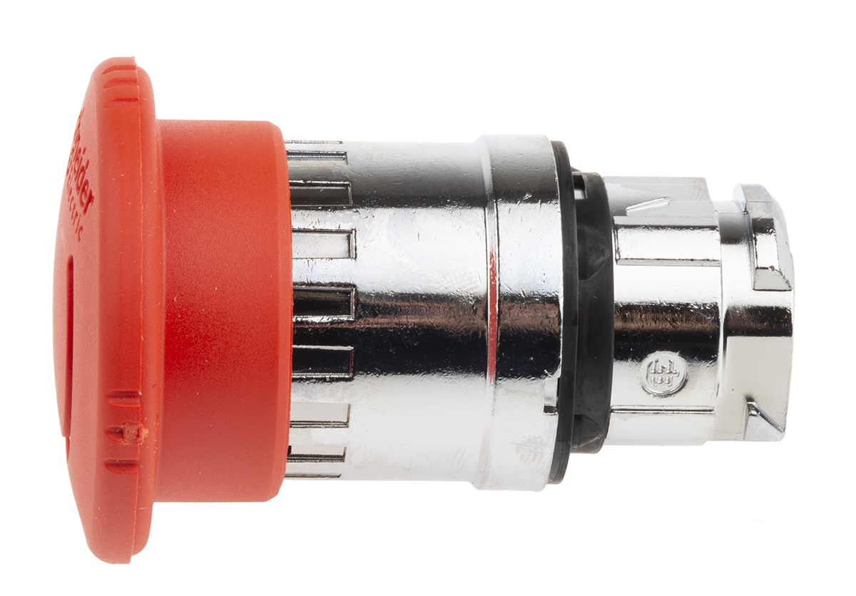 zb4bs844 Schneider Electric ZB4BS844, Red Illuminated Plastic Push Button Switch, Panel Mount